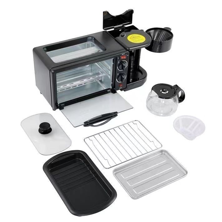 Multi-functional toaster baking and steaming oven